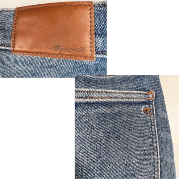 MADEWELL 10" Button Front High Rise Frayed Hem Skinny Jean Size 6/28 - Picture 10 of 12
